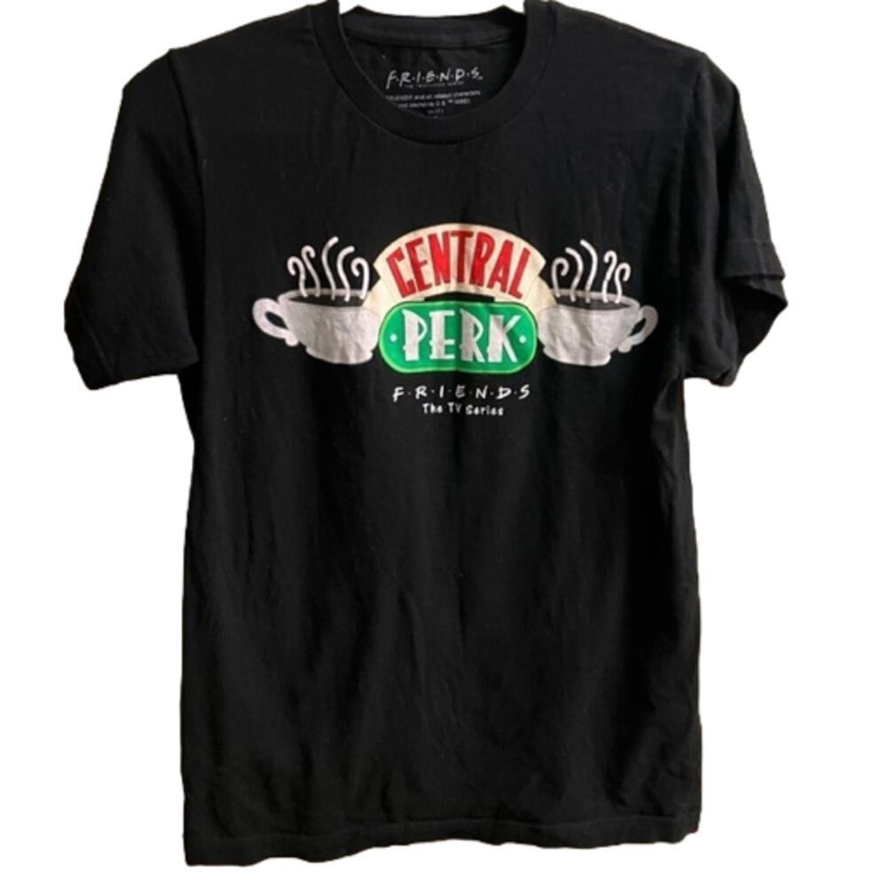 FRIENDS Central Perk‎ Tee T-shirt Women’s Small Black Coffee, 90s, TV